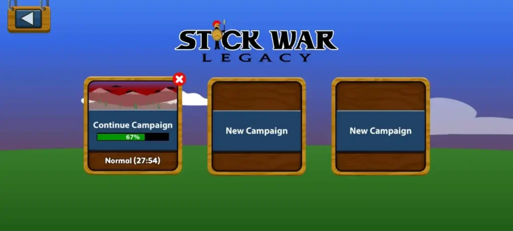Classic campaign mode of stick war legacy mod apk