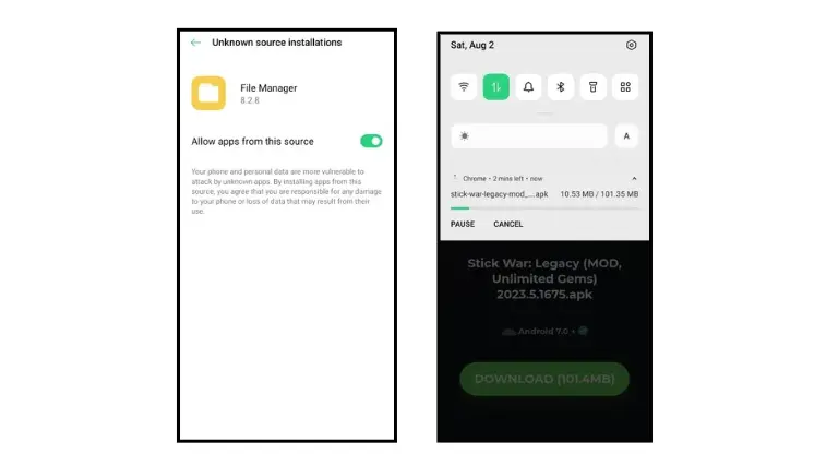 Stick War Legacy file location in the mobile