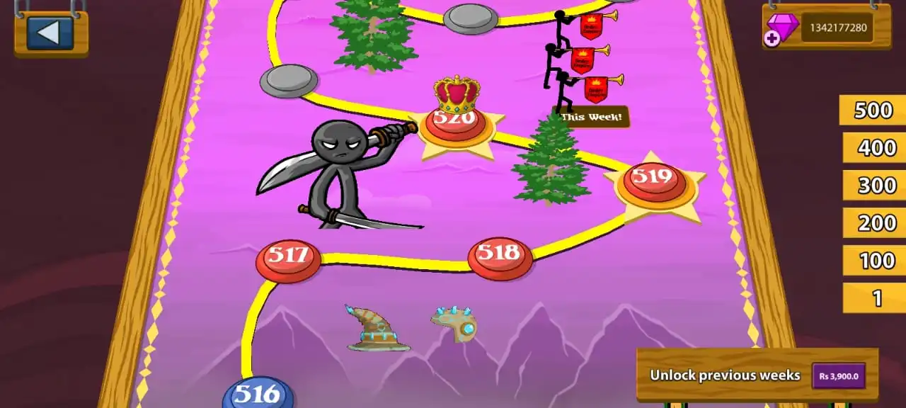 Stick War Legacy MOD APK v2026.1.476 (99999 Army, Gems & Mod Menu) 10 Mission weekly levels in stick war legacy